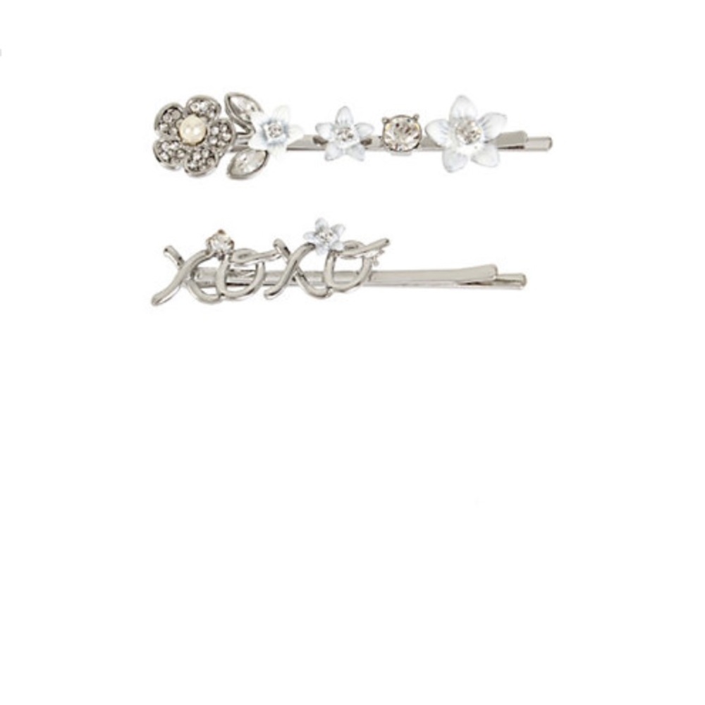 BLUE KITSCH XOXO HAIR PIN SET